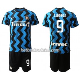 Inter Milan Romelu Lukaku 9 Kind Voetbaltenues Thuis 2020/21 - SS (+ Korte broeken)